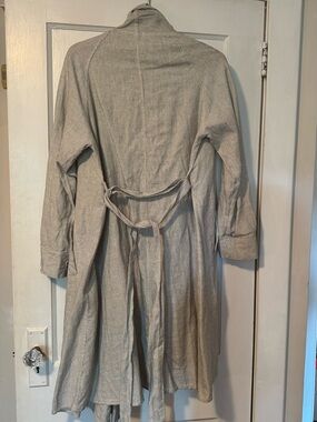 Linen jacket, knee length